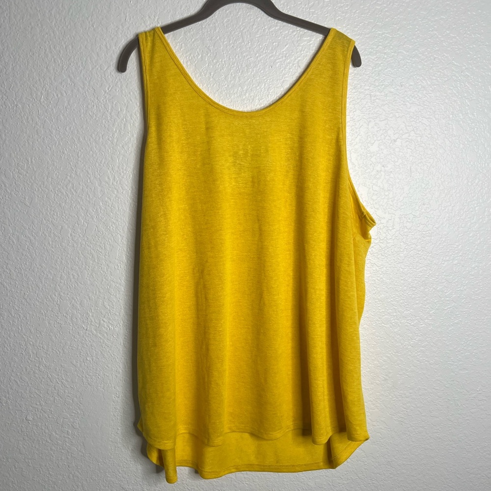 NWT Maurices Yellow Basic Tank Top Size 3X - Picture 6 of 6